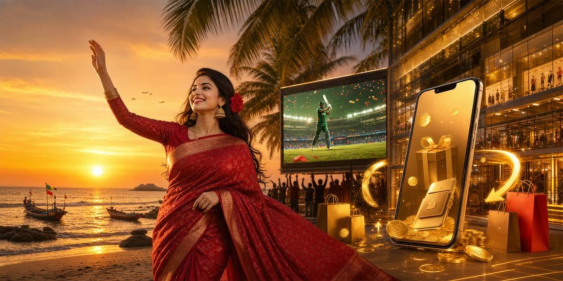 সেন্ট মার্টিনে পহেলা বৈশাখের উৎসবে ক্রিকেট বেটিং উপভোগরত একজন তরুণ